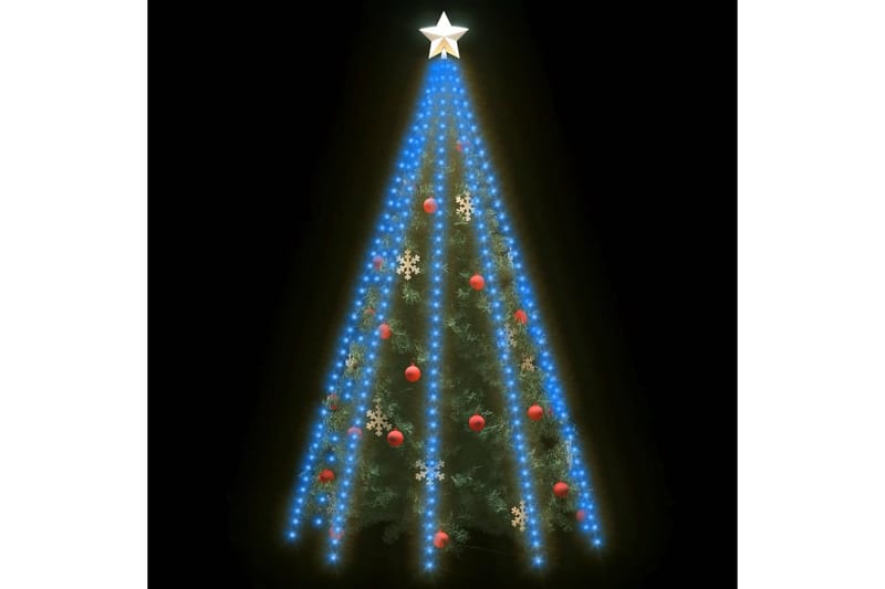 netlys til juletræ med 400 LED'er 400 cm blå - Blå - Juelpynt og juledekoration - Juletræspynt & julekugler
