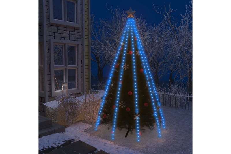 netlys til juletræ med 400 LED'er 400 cm blå - Blå - Juelpynt og juledekoration - Juletræspynt & julekugler