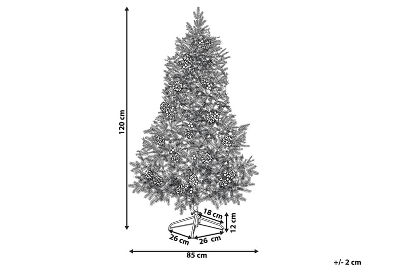 Donali Juletræ 120 cm - Grøn - Plastik juletræ