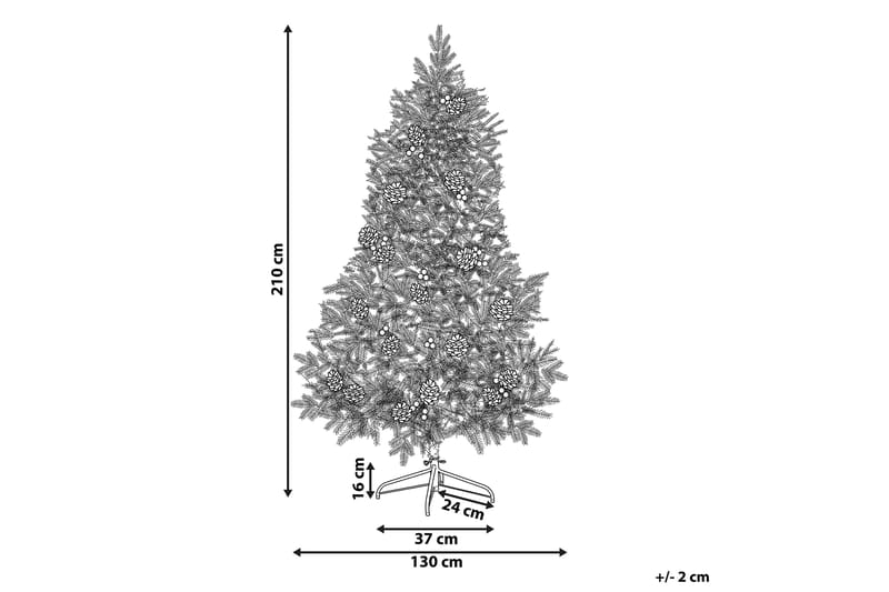 Donali Juletræ 210 cm - Grøn - Plastik juletræ