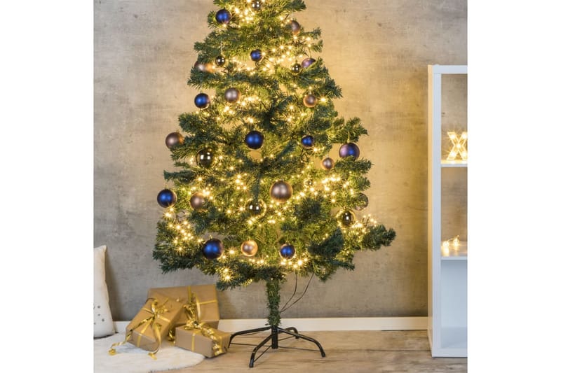 HI juletræ med metalfod 180 cm grøn - Plastik juletræ