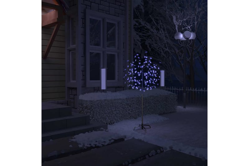 Juletræ 120 Led'Er Blåt Lys Kirsebærblomst 150 cm - Plastik juletræ
