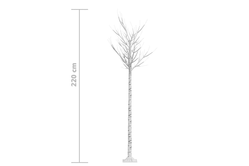 juletræ 2,2 m 200 LED'er inde/ude piletræ blå - Boligtilbehør - Julepynt & højtidsdekorationer - Juelpynt og juledekoration - Plastik juletræ