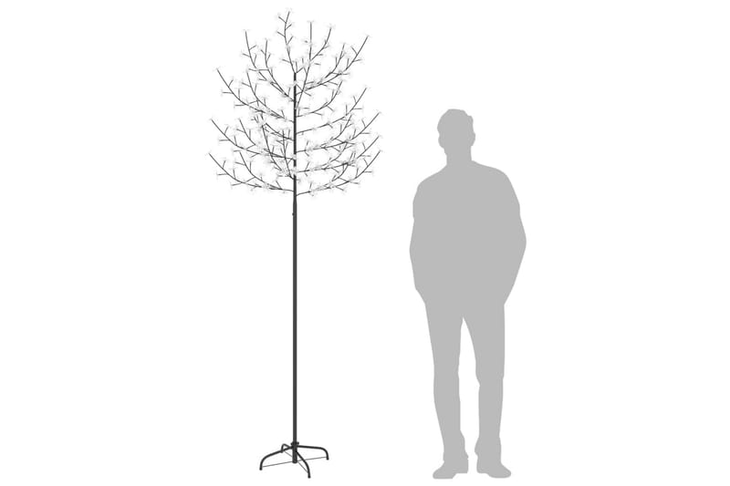 Juletræ 220 Led'Er Kirsebærblomst 220 cm Koldt Hvidt Lys - Boligtilbehør - Julepynt & højtidsdekorationer - Juelpynt og juledekoration - Plastik juletræ