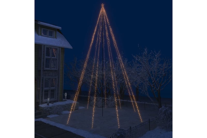 Juletræ Vandfaldsdesign Led Indendørs/Udendørs 1300 Led-Lys - Plastik juletræ
