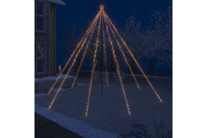 Juletræ Vandfaldsdesign Led Indendørs/Udendørs 800 Led-Lys - Plastik juletræ