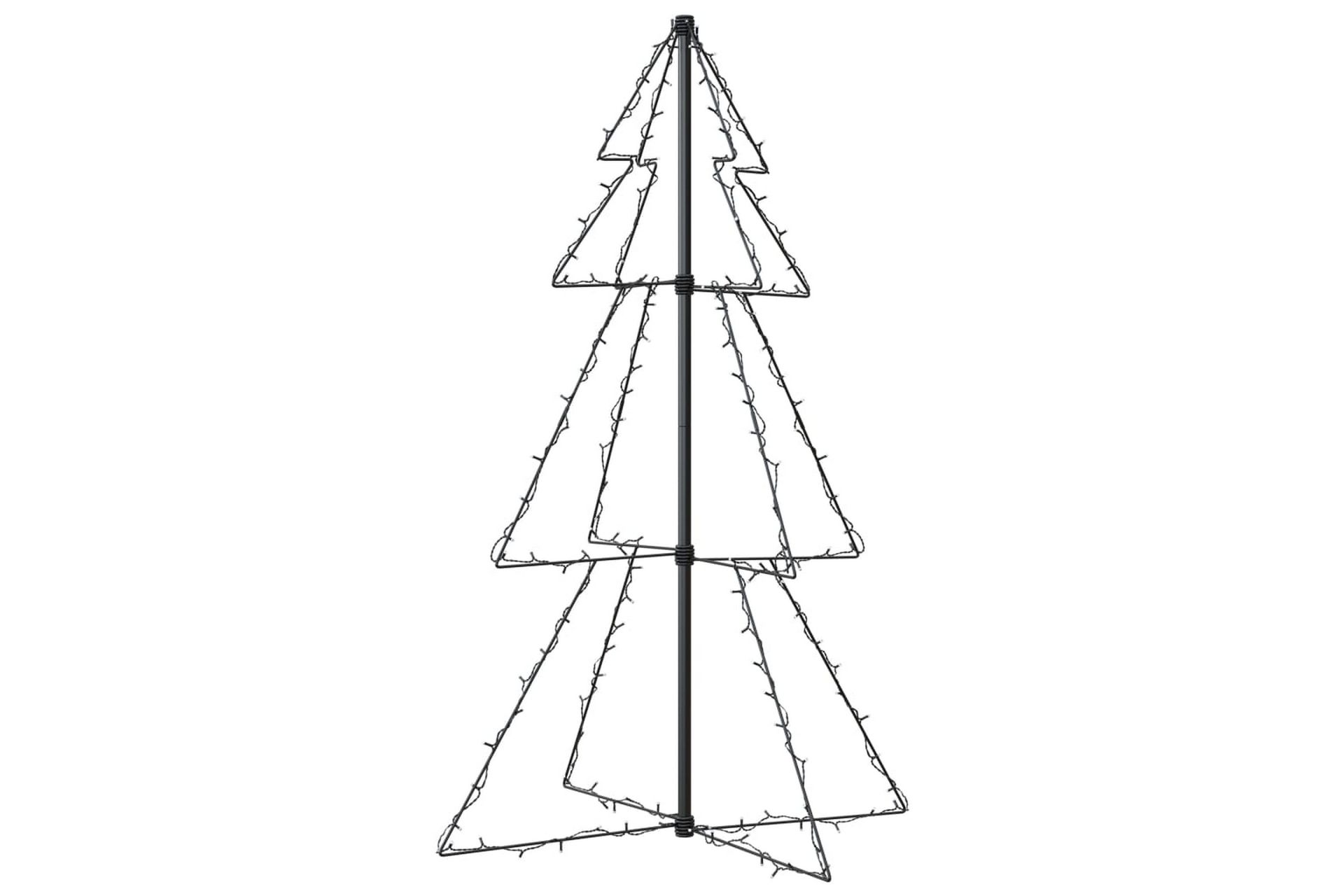 kegleformet juletræ 78x120 cm 160 LED-lys indendørs/udendørs - Boligtilbehør - Julepynt & højtidsdekorationer - Juelpynt og juledekoration - Plastik juletræ