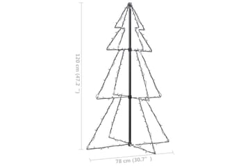 kegleformet juletræ 78x120 cm 160 LED-lys indendørs/udendørs - Boligtilbehør - Julepynt & højtidsdekorationer - Juelpynt og juledekoration - Plastik juletræ