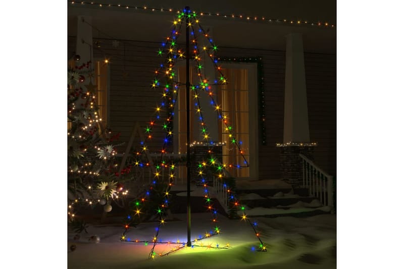 kegleformet juletræ 98x150 cm 200 LED indendørs & udendørs - Boligtilbehør - Julepynt & højtidsdekorationer - Juelpynt og juledekoration - Plastik juletræ