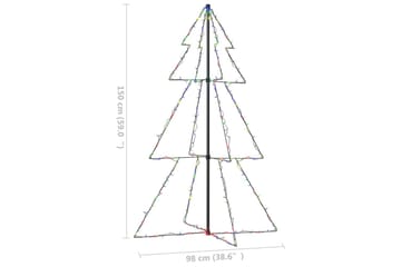 kegleformet juletræ 98x150 cm 200 LED indendørs & udendørs - Boligtilbehør - Julepynt & højtidsdekorationer - Juelpynt og juledekoration - Plastik juletræ