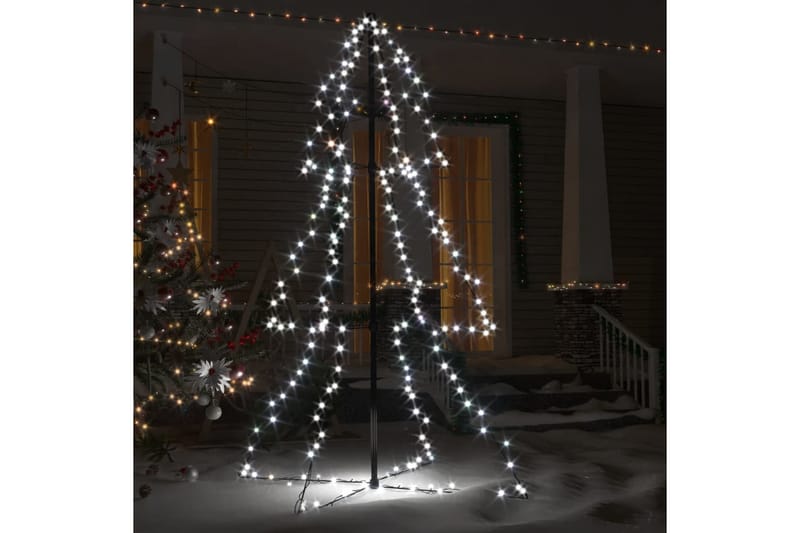 kegleformet juletræ 98x150 cm 200 LED-lys indendørs/udendørs - Boligtilbehør - Julepynt & højtidsdekorationer - Juelpynt og juledekoration - Plastik juletræ