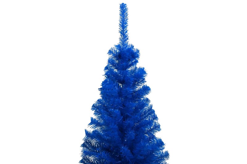 kunstigt juletræ med fod 120 cm PVC blå - Blå - Boligtilbehør - Julepynt & højtidsdekorationer - Juelpynt og juledekoration - Plastik juletræ
