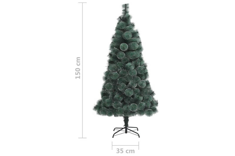 kunstigt juletræ med fod 150 cm PET grøn - Boligtilbehør - Julepynt & højtidsdekorationer - Juelpynt og juledekoration - Plastik juletræ