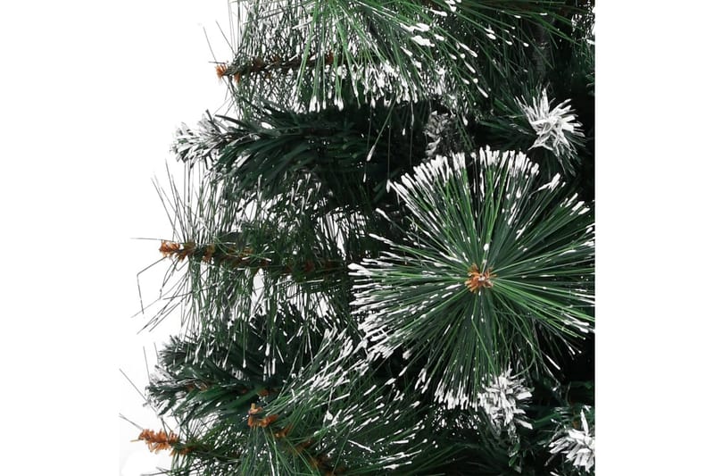 kunstigt juletræ med juletræsfod 90 cm PVC grøn og hvid - Plastik juletræ