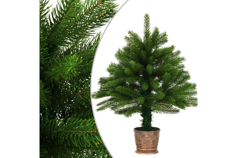 Kunstigt Juletræ Med Kurv 65 Cm Grøn - Grøn - Boligtilbehør - Julepynt & højtidsdekorationer - Juelpynt og juledekoration - Plastik juletræ