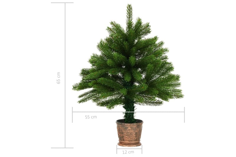 Kunstigt Juletræ Med Kurv 65 Cm Grøn - Grøn - Boligtilbehør - Julepynt & højtidsdekorationer - Juelpynt og juledekoration - Plastik juletræ
