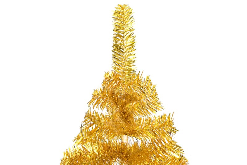 kunstigt juletræ med LED-lys og kuglesæt 120 cm PETdfarvet - Plastik juletræ