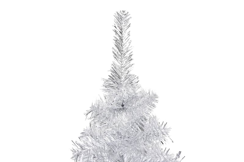 kunstigt juletræ med LED-lys og kuglesæt 180 cm PET - Plastik juletræ