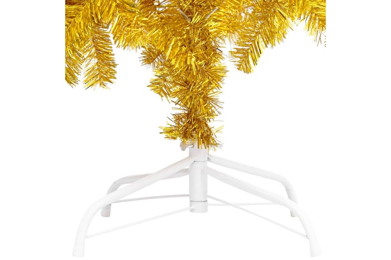 kunstigt juletræ med LED-lys og kuglesæt 240 cm PET - Plastik juletræ