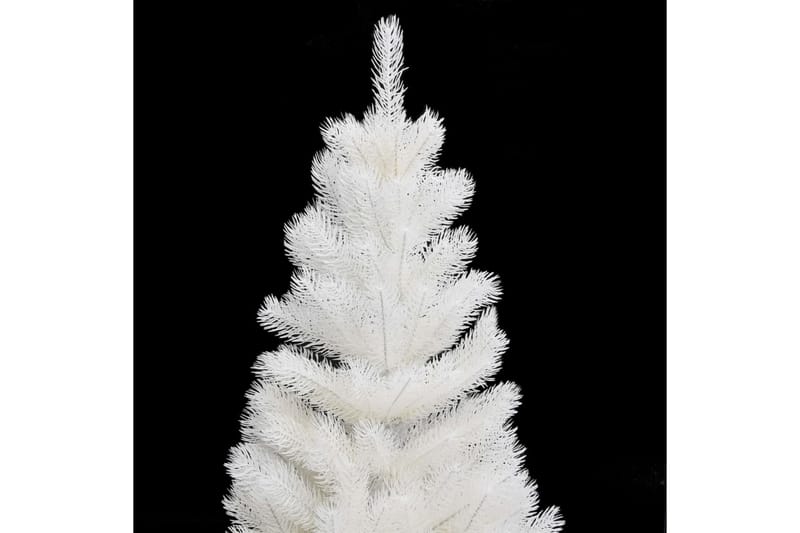 kunstigt juletræ med LED-lys og kuglesæt 65 cm PVC hvid - Plastik juletræ