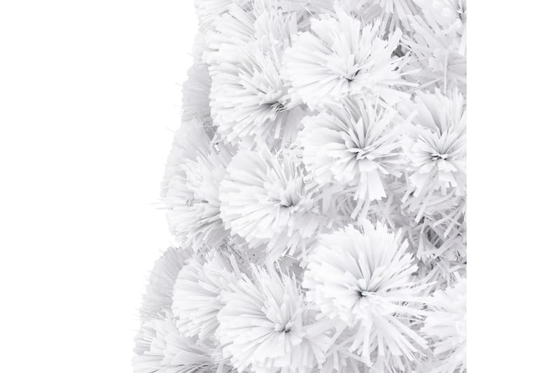 kunstigt juletræ med LED-lys optisk fiber 210 cm hvid - Boligtilbehør - Julepynt & højtidsdekorationer - Juelpynt og juledekoration - Plastik juletræ