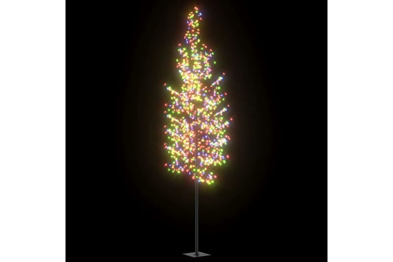 lystræ 400 cm 1200 LED'er kirsebærblomst flerfarvet lys - Sort - Plastik juletræ