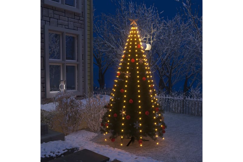 Netlys Til Juletræ Med 250 Led'Er Ip44 250 cm - Plastik juletræ