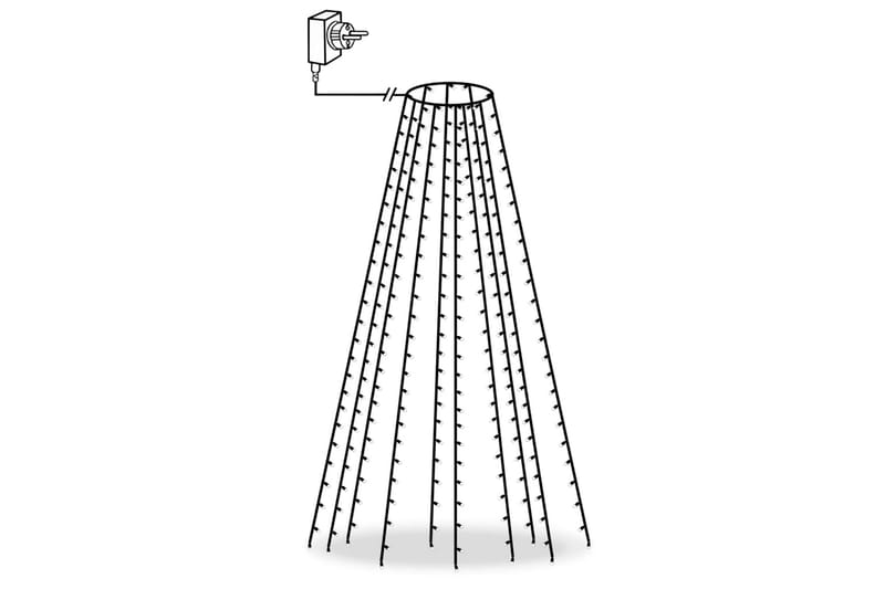 Netlys Til Juletræ Med 250 Led'Er Ip44 250 cm - Plastik juletræ