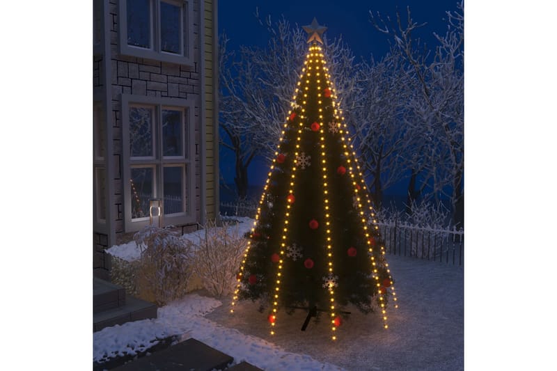 Netlys Til Juletræ Med 400 Led'Er Ip44 400 cm - Plastik juletræ