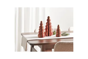 Prydnadsfigur Beliani Dhaulagiri Beige||Dark red - Boligtilbehør - Julepynt & højtidsdekorationer - Juelpynt og juledekoration