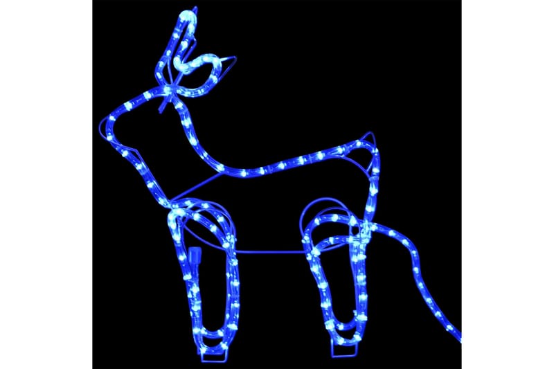 rensdyr og kane udendørs juledekoration 576 LED'er - Blå - Boligtilbehør - Julepynt & højtidsdekorationer - Juelpynt og juledekoration