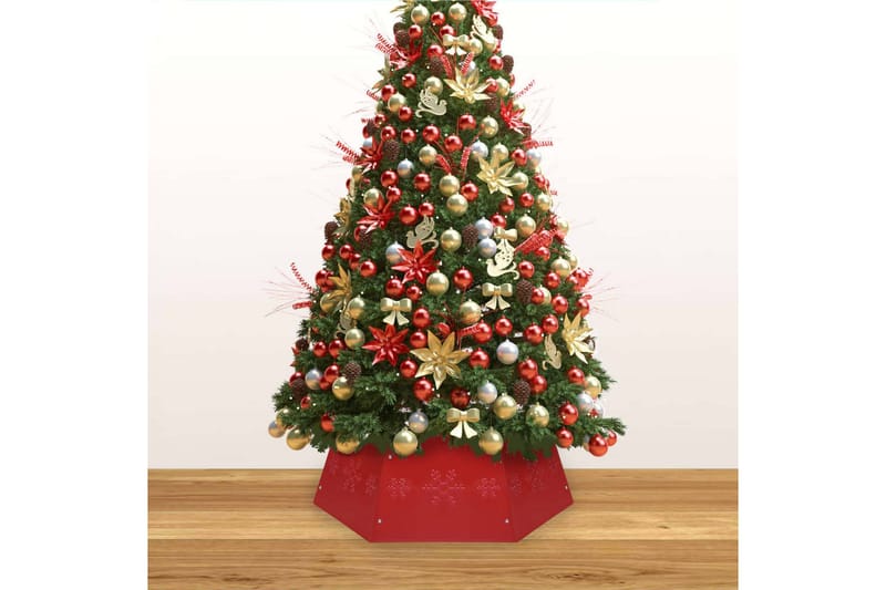 skjuler til juletræsfod 68x25 cm rød - Rød - Juelpynt og juledekoration - Juletræspynt & julekugler