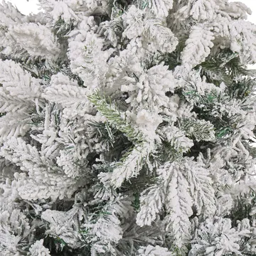 Tomichi Lille Snedækket Plastgran 120 cm - Hvid/Sort/Grøn - Boligtilbehør - Julepynt & højtidsdekorationer - Juelpynt og juledekoration - Plastik juletræ