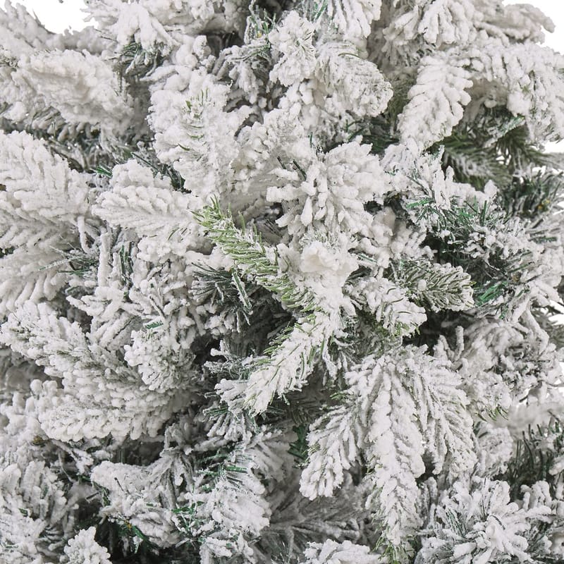 Tomichi Lille Snedækket Plastgran 120 cm - Hvid/Sort/Grøn - Boligtilbehør - Julepynt & højtidsdekorationer - Juelpynt og juledekoration - Plastik juletræ