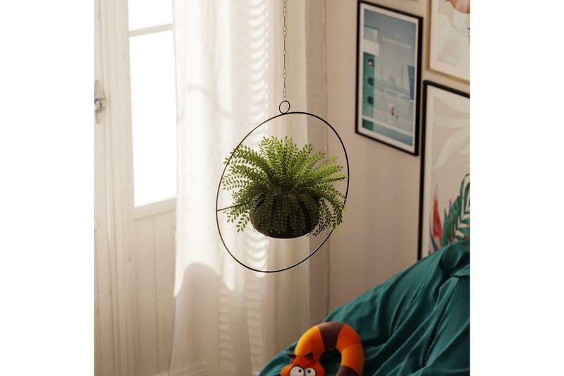 Dekorativ Potte Velmor Sort - Sort - Boligtilbehør - Krukker - Vægkrukke