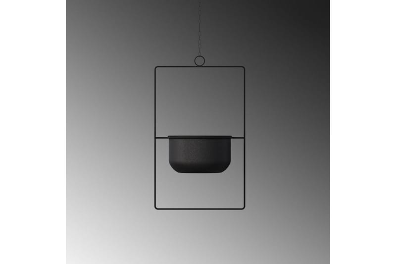 Dekorativ Potte Jathen Sort - Sort - Boligtilbehør - Krukker - Vægkrukke