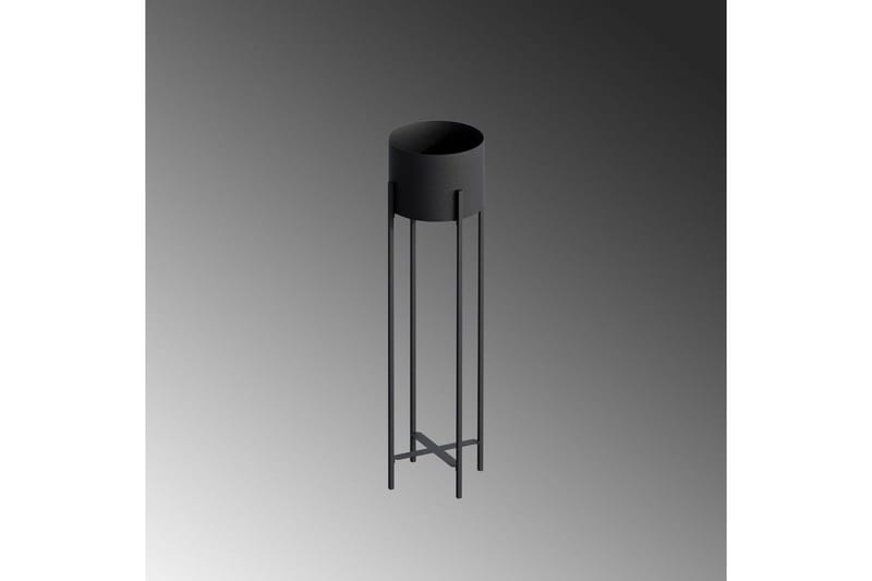 Dekorativ Potte Mirven Sort 23 x 23 x 78 cm - 23 x 23 x 78 cm - Boligtilbehør - Krukker