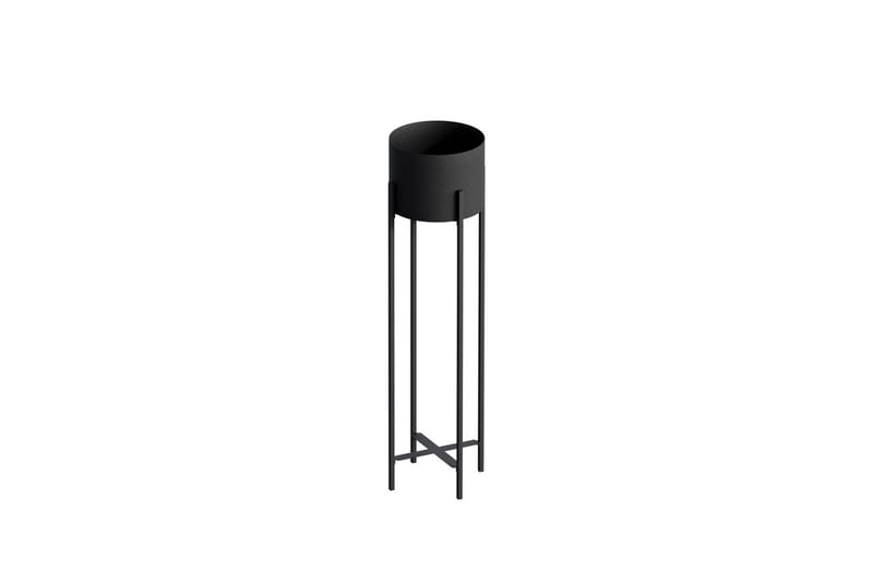 Dekorativ Potte Mirven Sort 23 x 23 x 78 cm - 23 x 23 x 78 cm - Boligtilbehør - Krukker - Vægkrukke