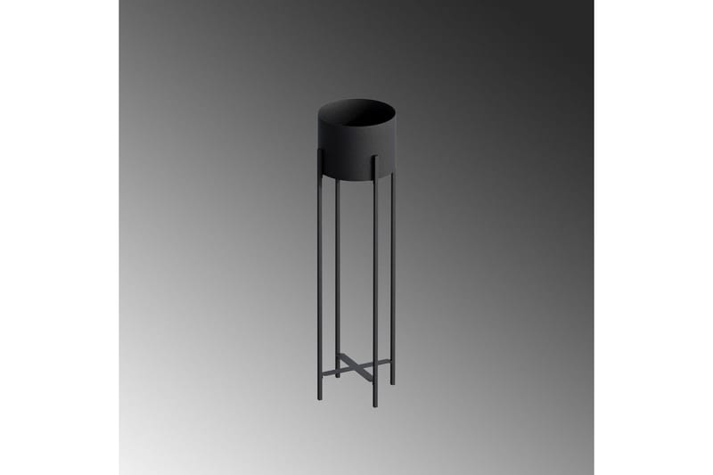 Dekorativ Potte Mirven Sort 23 x 23 x 78 cm - 23 x 23 x 78 cm - Boligtilbehør - Krukker - Vægkrukke