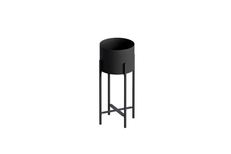 Dekorativ Potte Mirven Sort 23 x 23 x 48 cm - 23 x 23 x 48 cm - Boligtilbehør - Krukker - Vægkrukke