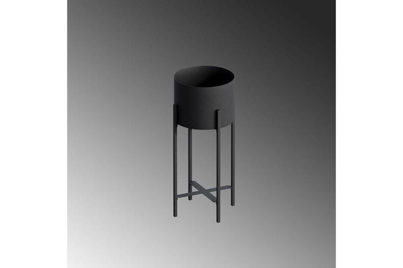 Dekorativ Potte Mirven Sort 23 x 23 x 48 cm - 23 x 23 x 48 cm - Boligtilbehør - Krukker - Vægkrukke