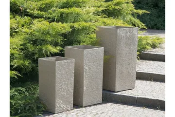 Gaza Krukke 30 cm - Beige - Have - Havearbejde & dyrkning - Dyrkning - Urtepotteskjulere & blomsterkrukker - Store blomsterkrukker