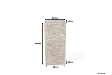 Gaza Krukke 30 cm - Beige - Have - Havearbejde & dyrkning - Dyrkning - Urtepotteskjulere & blomsterkrukker - Store blomsterkrukker