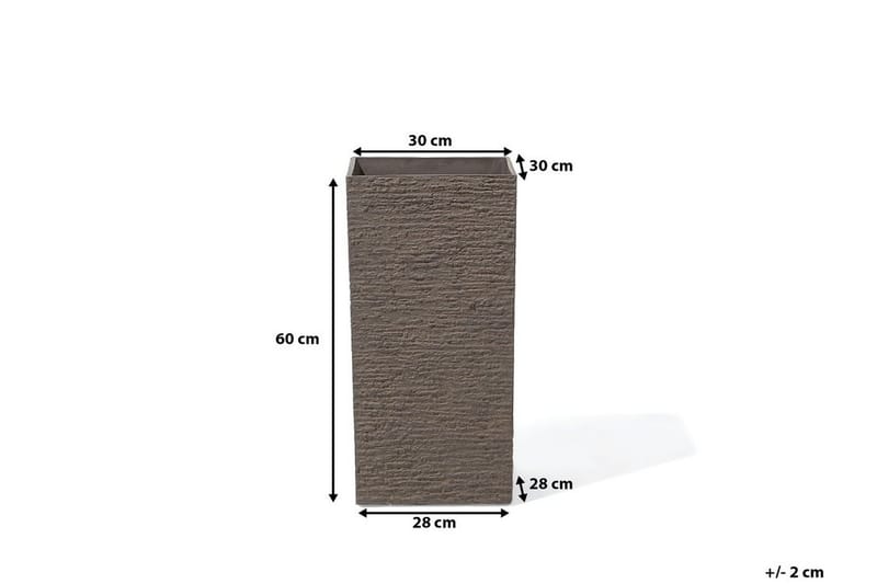 Gaza Krukke 30 cm - Brun - Have - Havearbejde & dyrkning - Dyrkning - Urtepotteskjulere & blomsterkrukker - Store blomsterkrukker