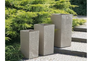 Gaza Krukke 35 cm - Beige - Have - Havearbejde & dyrkning - Dyrkning - Urtepotteskjulere & blomsterkrukker - Store blomsterkrukker