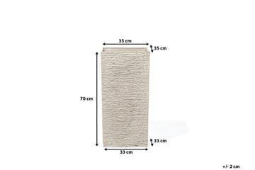 Gaza Krukke 35 cm - Beige - Have - Havearbejde & dyrkning - Dyrkning - Urtepotteskjulere & blomsterkrukker - Store blomsterkrukker