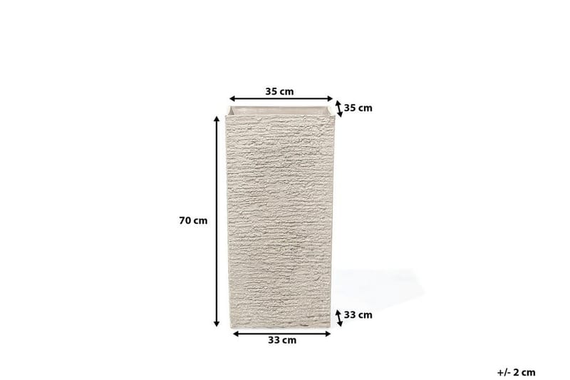 Gaza Krukke 35 cm - Beige - Have - Havearbejde & dyrkning - Dyrkning - Urtepotteskjulere & blomsterkrukker - Store blomsterkrukker