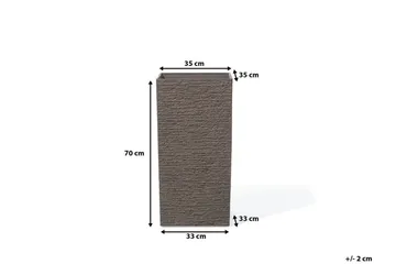 Gaza Krukke 35 cm - Brun - Have - Havearbejde & dyrkning - Dyrkning - Urtepotteskjulere & blomsterkrukker - Store blomsterkrukker