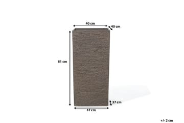 Gaza Krukke 40 cm - Brun - Have - Havearbejde & dyrkning - Dyrkning - Urtepotteskjulere & blomsterkrukker - Store blomsterkrukker