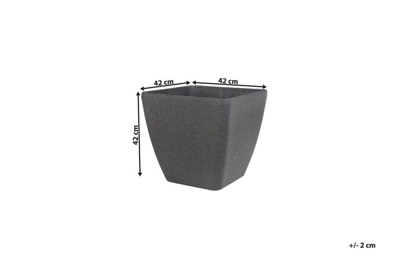 Zeli Kruka 42 cm - Grå - Have - Havearbejde & dyrkning - Dyrkning - Urtepotteskjulere & blomsterkrukker - Store blomsterkrukker